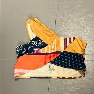 Colorful Patchwork Bikini Top